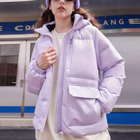 Shop (W) FILA FUSION連帽羽絨外套 淡紫色防風保暖外套 T11W316904F-VT