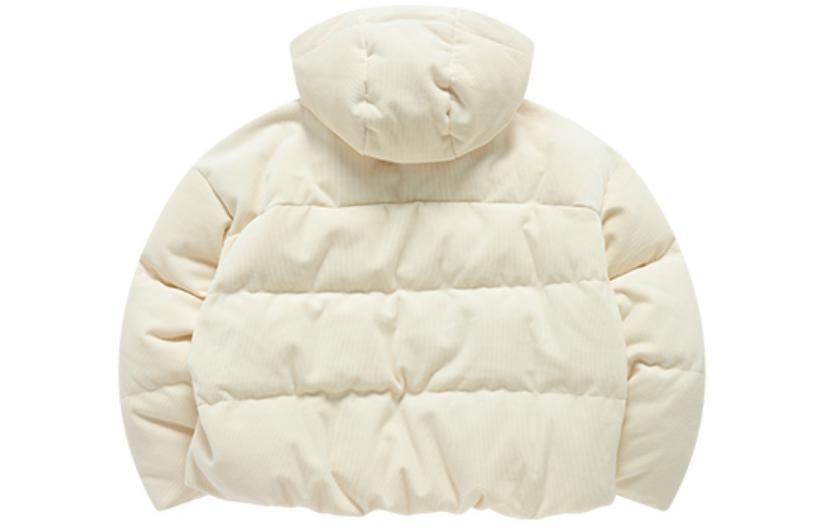 Lookbook (Women) FILA Fusion  Logo Print White Down Jacket - Warm & Loose Fit. T11W416902F-IV