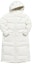Order (Women) FILA Fusion Long Down Jacket White - Casual Logo Hooded Winter Coat. T11W242908F-WT