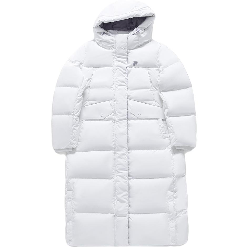 (Women) FILA Fusion  Long Down Jacket Winter 2023 Fashionable Warm White Coat. T11W341910F-WT 圖 2