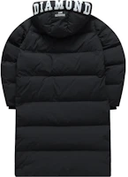 Lookbook (W) FILA Fusion 長版時尚防風連帽羽絨外套 - 黑色 T11W342910F-BK