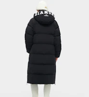 Details for (W) FILA Fusion 長版時尚防風連帽羽絨外套 - 黑色 T11W342910F-BK