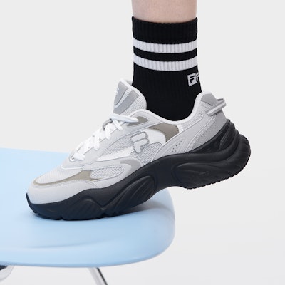 (Women) FILA FUSION Conch 2 Shoes 'Grey White' T12W331607FVT Sizing (Women) FILA FUSION Conch 2 Shoes 'Grey White' T12W331607FVT