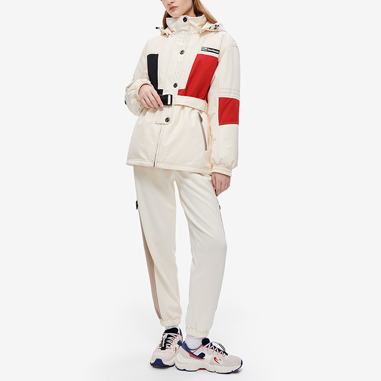 Shop (W) FILA FUSION 白色麦芽连帽中长款羽绒服 T11W247906F-IV