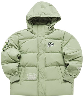 (Women) FILA Fusion Midnight Green Printed Hooded Down Jacket. T11W242907F-LG Order (Women) FILA Fusion Midnight Green Printed Hooded Down Jacket. T11W242907F-LG