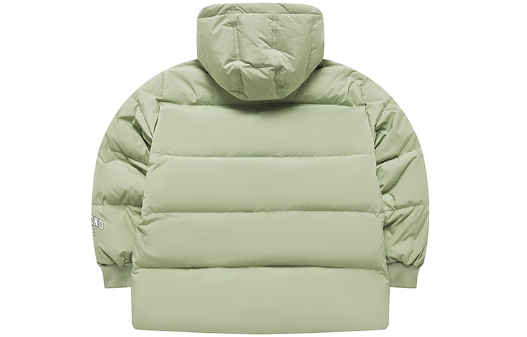 Lookbook (Women) FILA Fusion  Midnight Green Printed Hooded Down Jacket. T11W242907F-LG