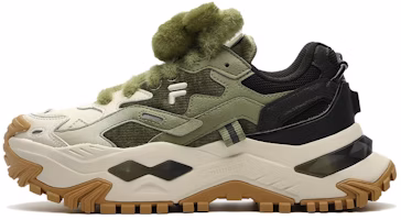 (Women) FILA FUSION BIANCO Sneakers 'White Green Black' T12W341302FWM (Women) FILA FUSION BIANCO Sneakers 'White Green Black' T12W341302FWM