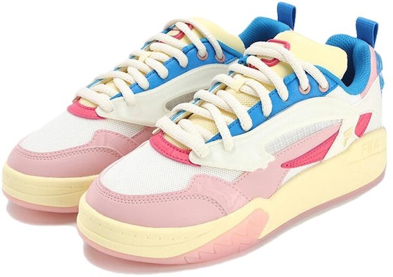 (W) Zapatillas FILA FUSION Lifestyle Heritage Baloncesto 'Blanco Azul Rosa' T12W323205FWS Order (W) Zapatillas FILA FUSION Lifestyle Heritage Baloncesto 'Blanco Azul Rosa' T12W323205FWS