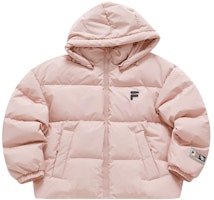 (Women) FILA FUSION QR Logo Windproof Warm Hooded Down Jacket Red Pink. T11W346902FPK (Women) FILA FUSION QR Logo Windproof Warm Hooded Down Jacket Red Pink. T11W346902FPK