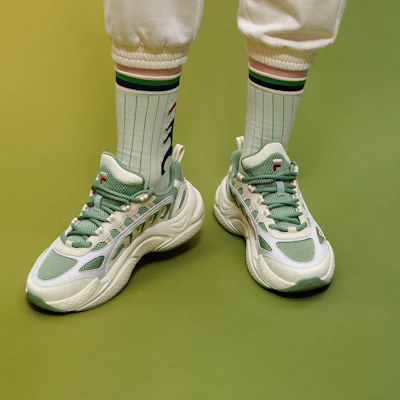 (W) FILA FUSION スカイ トレイル DX ベージュグリーン T12W331601FMA Cheap (W) FILA FUSION スカイ トレイル DX ベージュグリーン T12W331601FMA