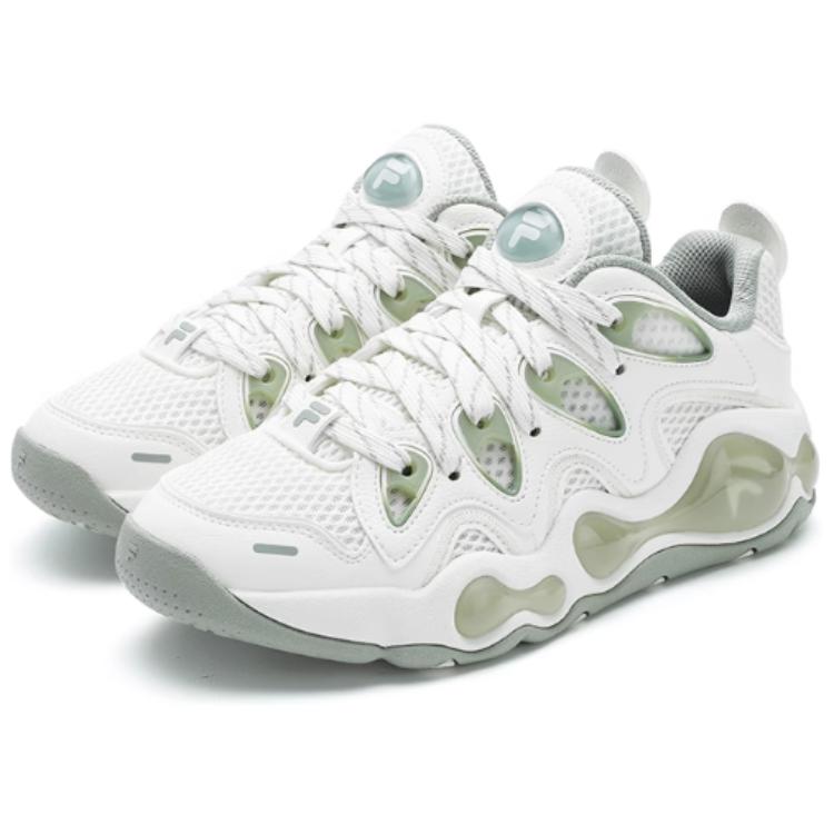 Lookbook FILA斐乐 Fusion 百搭 減震耐磨 低帮 籃球鞋 女款 雪白