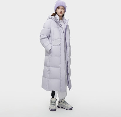 (W) FILA Fusion 都會科技薰衣草紫色連帽長版羽絨外套。 T11W341910F-PU Purchase (W) FILA Fusion 都會科技薰衣草紫色連帽長版羽絨外套。 T11W341910F-PU