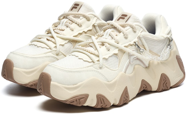 (W) Sepatu FILA FUSION Fashion Daddy 'Putih Beige' T12W241303FWA Order (W) Sepatu FILA FUSION Fashion Daddy 'Putih Beige' T12W241303FWA