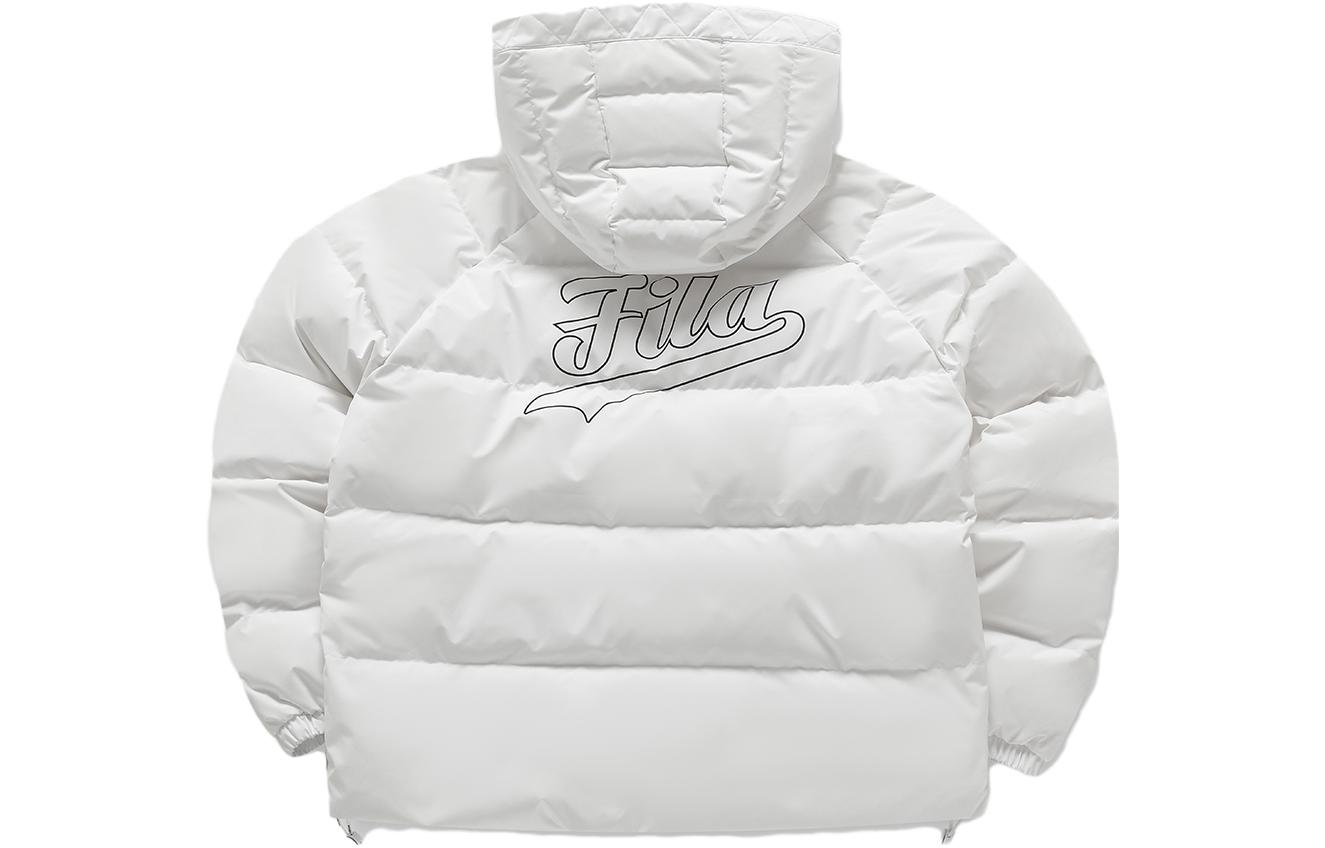 (Women) FILA Fusion  White Hooded Down Jacket - Casual Winter Wear. T11W346904F-WT 圖 3