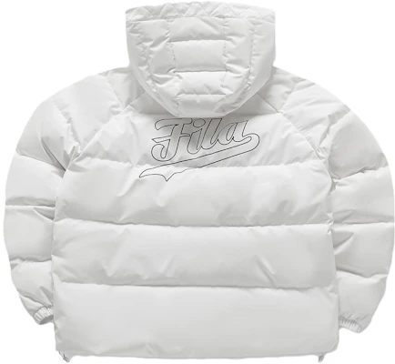 (W) Chaqueta FILA Fusion Blanca con Capucha - Ropa Casual de Invierno. T11W346904F-WT Lookbook (W) Chaqueta FILA Fusion Blanca con Capucha - Ropa Casual de Invierno. T11W346904F-WT