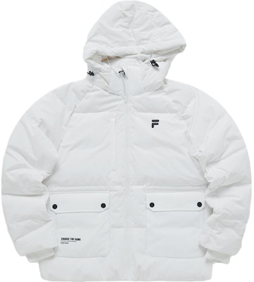 (W) FILA FUSION 白色連帽羽絨外套 - 時尚防風保暖外套。 T11W341904F-WT Order (W) FILA FUSION 白色連帽羽絨外套 - 時尚防風保暖外套。 T11W341904F-WT