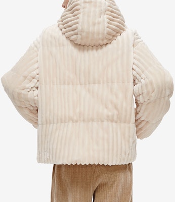 (Women) FILA Fusion White Hooded Down Jacket Fashionable Winter Coat. T11W242906F-IV Details for (Women) FILA Fusion White Hooded Down Jacket Fashionable Winter Coat. T11W242906F-IV