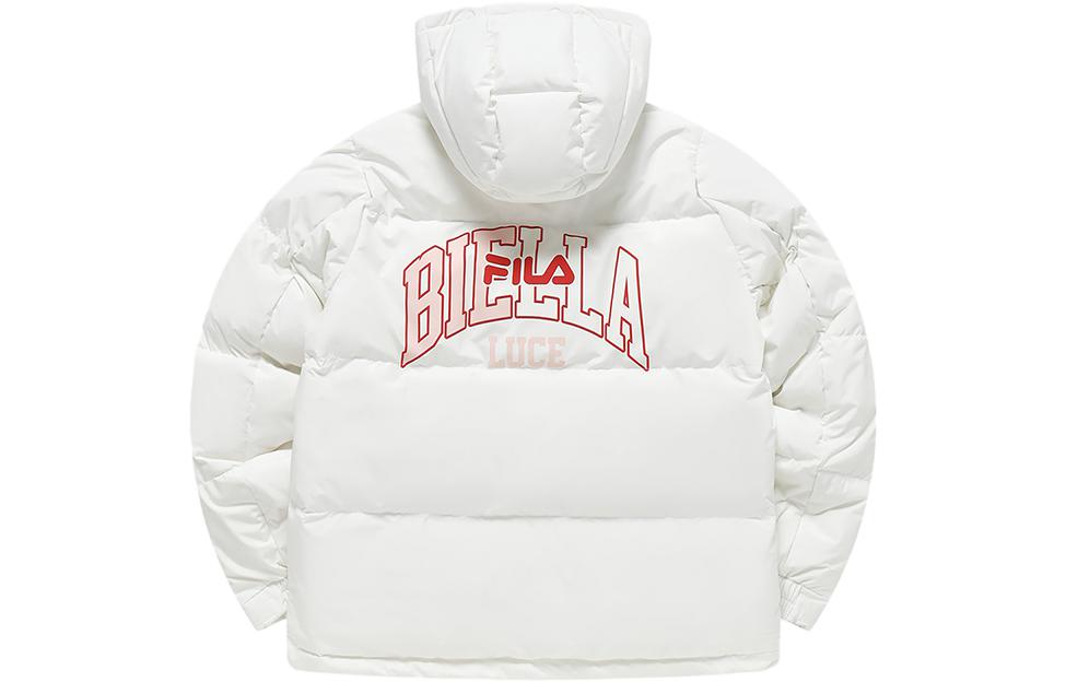 (Women) FILA Fusion  White Hooded Puffer Jacket Casual Long Sleeve Winter Coat T11W315903F-WT 圖 3