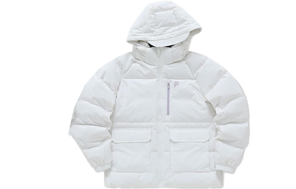 Order (W) FILA Fusion 白色連帽羽絨外套 防風保暖。 T11W316904FWT