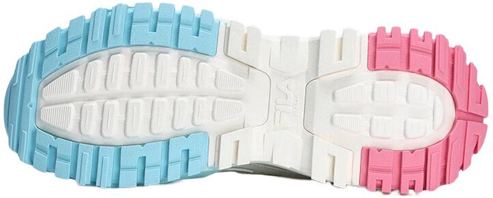 (W) FILA FUSION Bianco TECNO-PIUMAX Sneakers 'Putih Biru Pink' T12W321301FGG Shop (W) FILA FUSION Bianco TECNO-PIUMAX Sneakers 'Putih Biru Pink' T12W321301FGG