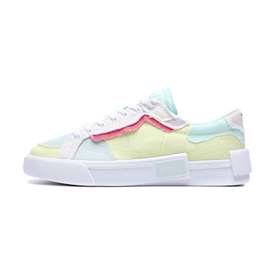 (W) FILA FUSION Canvas Shoes 'White Multi'