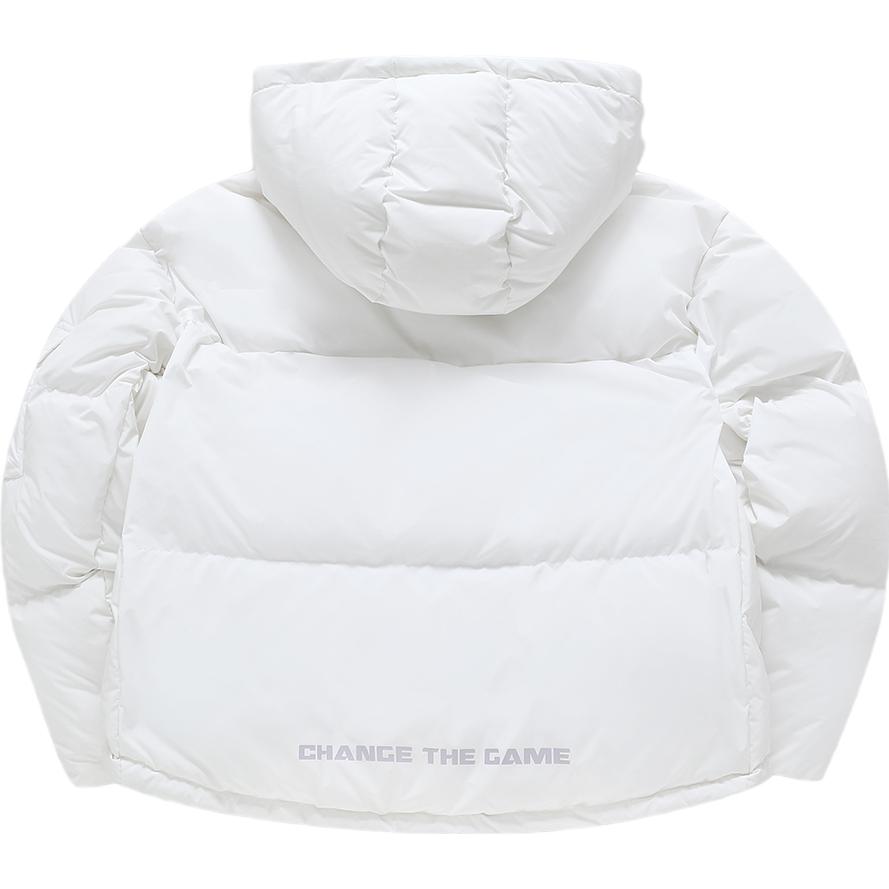 (Women) FILA Fusion  Winter Down Jacket 2023 Fashion Casual Loose Hoodie White. T11W341911F-WT 圖 3