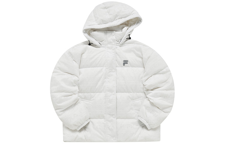 Order (Women) FILA Fusion  Winter Lightweight Hooded Down Jacket Standard White. T11W243902F-WT