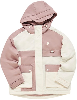 (Women) FILA Fusion Winter Street Sport Loose Fit Hooded Cotton Jacket - White. T11W241914F-IV Buy (Women) FILA Fusion Winter Street Sport Loose Fit Hooded Cotton Jacket - White. T11W241914F-IV