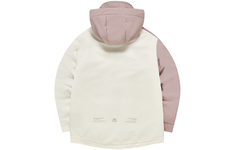 Lookbook (Women) FILA Fusion  Winter Street Sport Loose Fit Hooded Cotton Jacket - White. T11W241914F-IV