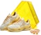 (W) FILA Fusion 'Musim Sejuk Putih Emas Aprikot Kuning' T12W241103FWG(S-box1)