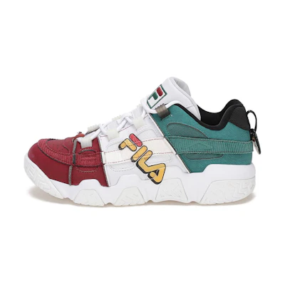(W) FILA FUSION ADE Barricade Sneakers 'White Red Green'