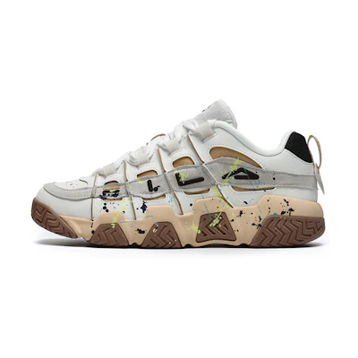 (W) FILA FUSION ADE Barricade Sneakers 'White Beige Brown'