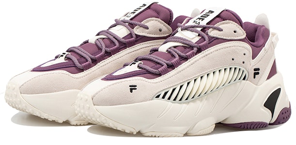 FILA FUSION斐樂潮牌 ADE 復古 低幫 運動休閒鞋 女款 白紫 Lookbook FILA FUSION斐樂潮牌 ADE 復古 低幫 運動休閒鞋 女款 白紫