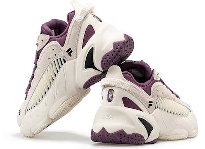 FILA FUSION斐樂潮牌 ADE 復古 低幫 運動休閒鞋 女款 白紫 Shop FILA FUSION斐樂潮牌 ADE 復古 低幫 運動休閒鞋 女款 白紫