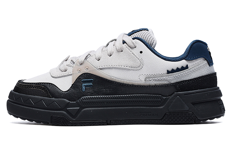 (Women) FILA FUSION Bank Skate Shoes 'Black White Navy' T12W232202FWP