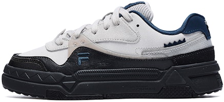 (Women) FILA FUSION Bank Skate Shoes 'Black White Navy' T12W232202FWP (Women) FILA FUSION Bank Skate Shoes 'Black White Navy' T12W232202FWP