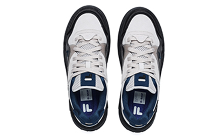 Order (W) 휠라 퓨전 뱅크 스케이트 슈즈 '블랙 화이트 네이비' T12W232202FWP