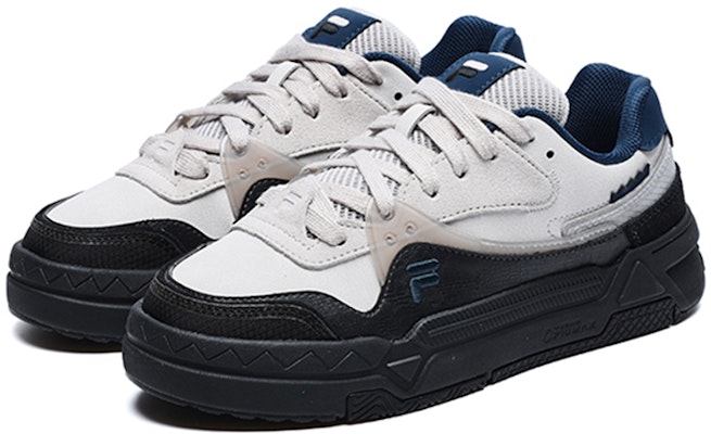 (W) 휠라 퓨전 뱅크 스케이트 슈즈 '블랙 화이트 네이비' T12W232202FWP Lookbook (W) 휠라 퓨전 뱅크 스케이트 슈즈 '블랙 화이트 네이비' T12W232202FWP