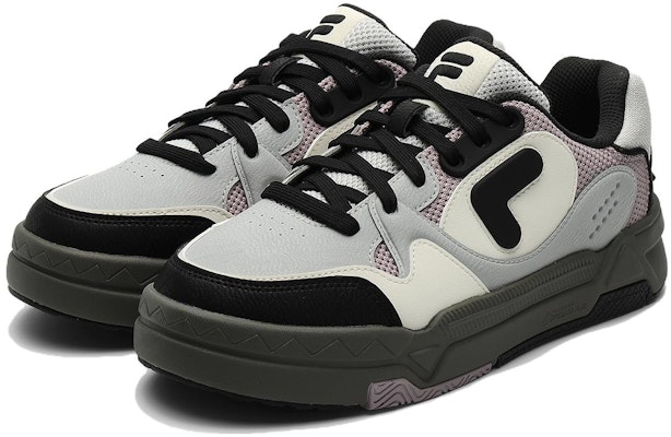 (W) FILA FUSIONバンクスケートシューズ (グレー/ピンク/ブラック) T12W342206FSL Lookbook (W) FILA FUSIONバンクスケートシューズ (グレー/ピンク/ブラック) T12W342206FSL