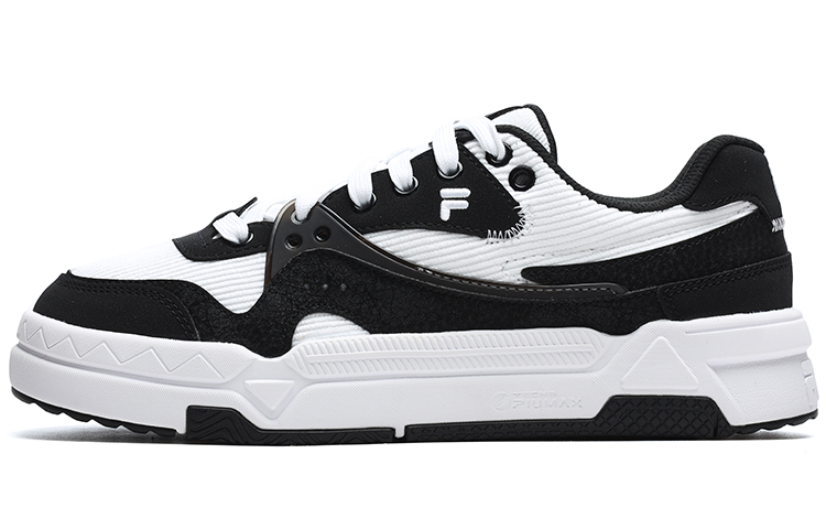 (Women) FILA FUSION Bank Skate Shoes 'Black White' T12W242205FBW