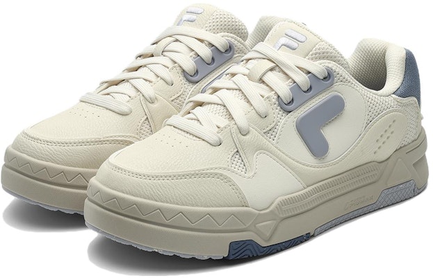 FILA FUSION 斐乐潮牌 Bank 舒適防滑減震低幫板鞋 女款 奶白色 Lookbook FILA FUSION 斐乐潮牌 Bank 舒適防滑減震低幫板鞋 女款 奶白色