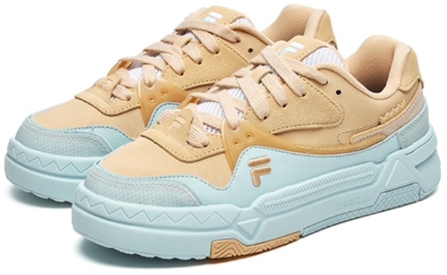 (W) 휠라 퓨전 뱅크 스케이트 슈즈 '옐로우 블루' T12W232202FSA Lookbook (W) 휠라 퓨전 뱅크 스케이트 슈즈 '옐로우 블루' T12W232202FSA