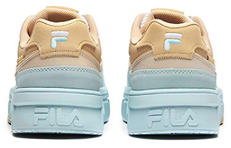 Shop FILA FUSION斐樂潮品 Bank 滑板鞋 女版 黃藍