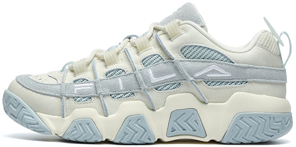 FILA FUSION斐樂潮牌 ADE Barricade 潮流 透氣防滑耐磨 低筒 復古籃球鞋 女款 米藍 Buy FILA FUSION斐樂潮牌 ADE Barricade 潮流 透氣防滑耐磨 低筒 復古籃球鞋 女款 米藍