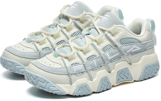 FILA FUSION斐樂潮牌 ADE Barricade 潮流 透氣防滑耐磨 低筒 復古籃球鞋 女款 米藍 Order FILA FUSION斐樂潮牌 ADE Barricade 潮流 透氣防滑耐磨 低筒 復古籃球鞋 女款 米藍
