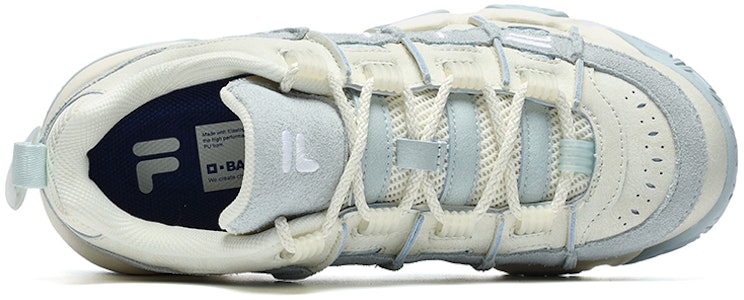 FILA FUSION斐樂潮牌 ADE Barricade 潮流 透氣防滑耐磨 低筒 復古籃球鞋 女款 米藍 Lookbook FILA FUSION斐樂潮牌 ADE Barricade 潮流 透氣防滑耐磨 低筒 復古籃球鞋 女款 米藍