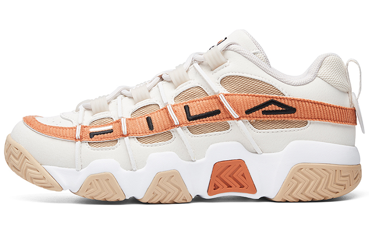 (Women) FILA Fusion Barricade 'White Orange' T12W041202FWR