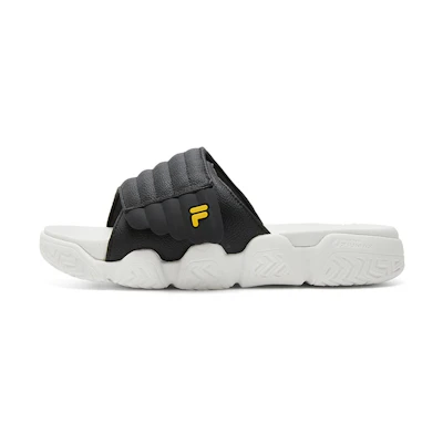 (W) FILA FUSION BARRICADE Slippers 'Black White'