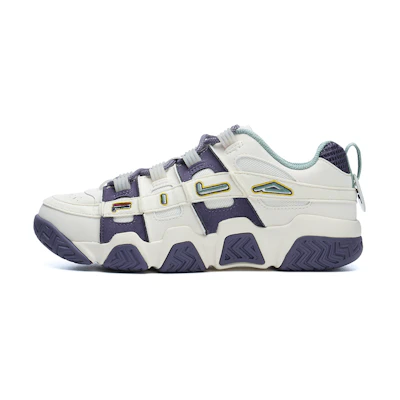 (W) FILA FUSION Barricade Sneakers 'White Purple'