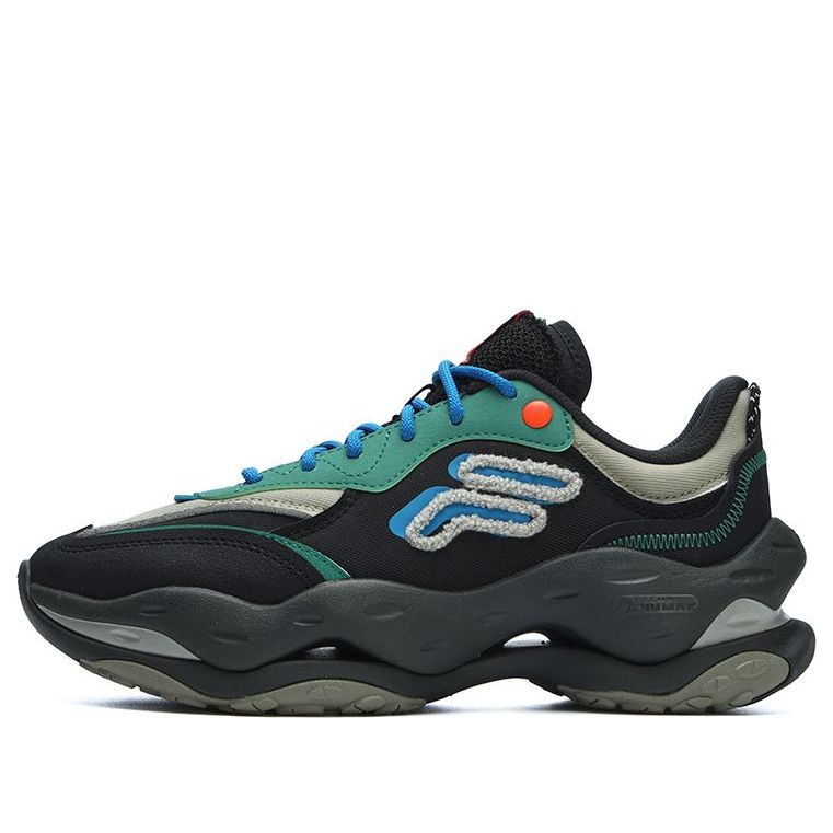 (Women) FILA FUSION Bianco 2 Sneakers 'Black Green Blue' T12W311103FBF